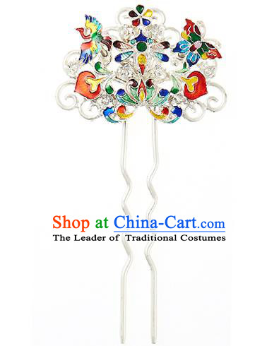 Korean National Wedding Hair Accessories Bride Hair Clip, Korean Hanbok Fashion Palace Hairpins for Women