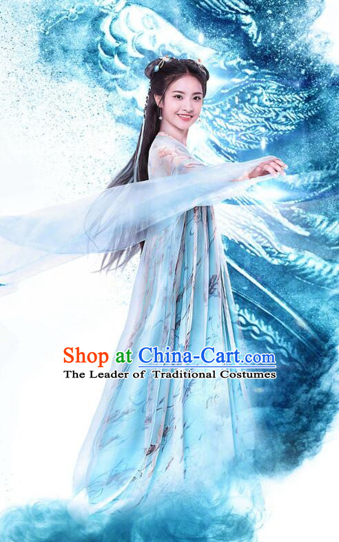 Traditional Chinese Southern and Northern Dynasties Princess Clothing, Asian China Ancient Palace Lady Costume for Women