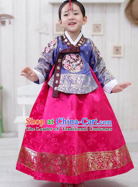 Traditional Korean Hanbok Clothing, Asian Korean Fashion Apparel Hanbok Costume for Kids