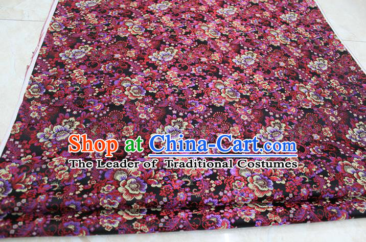 Chinese Traditional Ancient Costume Palace Pattern Brocade Cheongsam Satin Fabric Hanfu Material