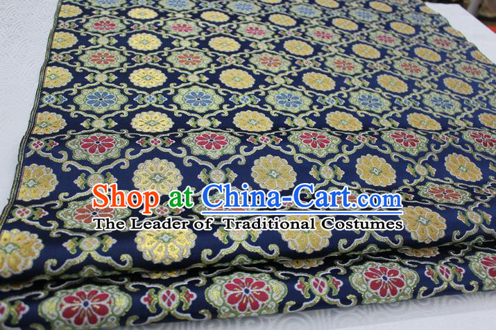 Chinese Traditional Ancient Costume Royal Palace Pattern Tibetan Robe Brocade Tang Suit Satin Fabric Hanfu Material