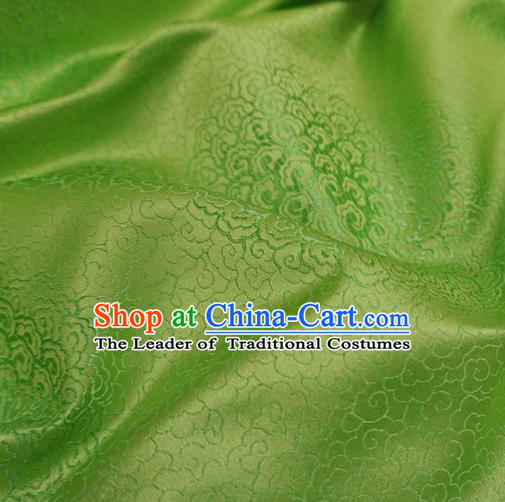 Chinese Traditional Royal Court Pattern Green Brocade Xiuhe Suit Fabric Ancient Costume Tang Suit Cheongsam Hanfu Material