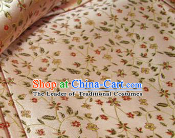 Chinese Traditional Palace Pattern Design Hanfu Pink Brocade Fabric Ancient Costume Tang Suit Cheongsam Material