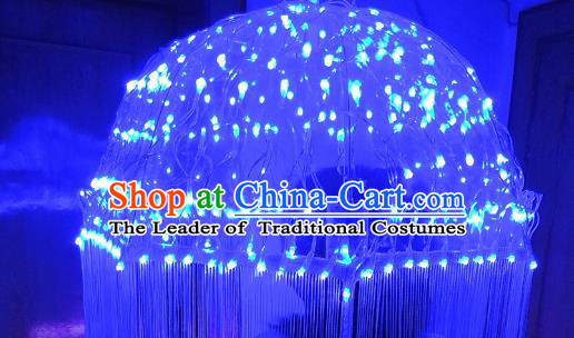 Top Performance Brazilian Carnival Catwalks LED Lights Umbrella Halloween Tassel Umbrella