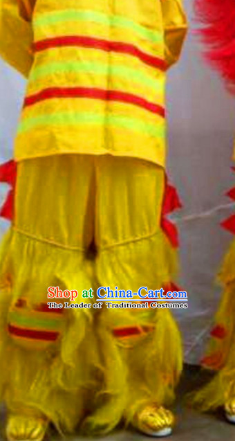 Long Yak Fur Long Wool Lion Dance Pants