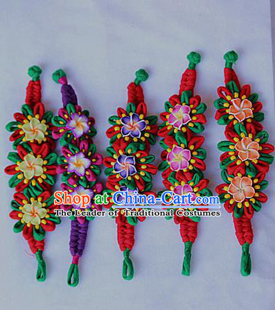 Traditional Chinese Miao Ethnic Minority Palace Jewelry Accessories Wristbands Bracelet, Hmong Handmade Bracelet Chain Bracelet for Women