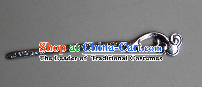 Traditional Chinese Ancient Miao Ethnic Minority Palace Hair Jewelry Accessories, Hmong Handmade Silver Hairpins, Miao Ethnic Jewelry Accessories Hair Claw for Women