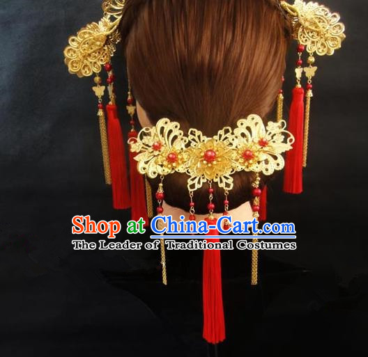 Handmade Chinese Classical Hair Accessories Barrettes Hairpin Hair Sticks Hair Jewellery Hairpins