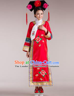 Traditional Ancient Chinese Imperial Emperess Costume, Chinese Qing Dynasty Lady Dress, Cosplay Chinese Man Nationality Peri Imperial Princess Clothing for Women