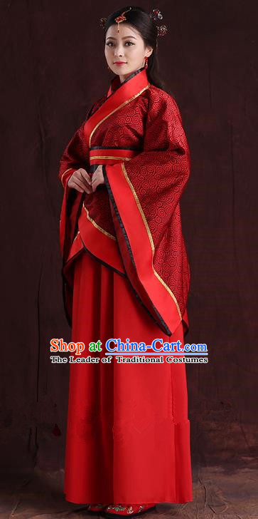 Traditional Ancient Chinese Imperial Emperess Costume, Chinese Han Dynasty Dance Dress, Cosplay Chinese Peri Imperial Princess Wedding Clothing Hanfu for Women