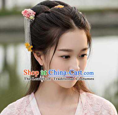 Traditional Handmade Chinese Ancient Classical Hair Accessories Barrettes Hairpin, Hair Sticks Hair Jewellery, Hair Fascinators Hairpins for Women