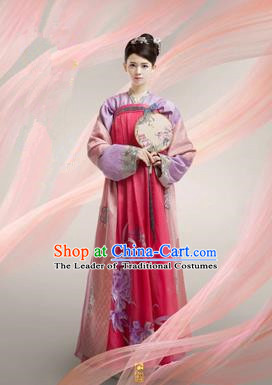 Traditional Ancient Chinese Imperial Emperess Costume, Chinese Tang Dynasty Wedding Dress, Cosplay Chinese Peri Imperial Princess Embroidered Clothing for Women