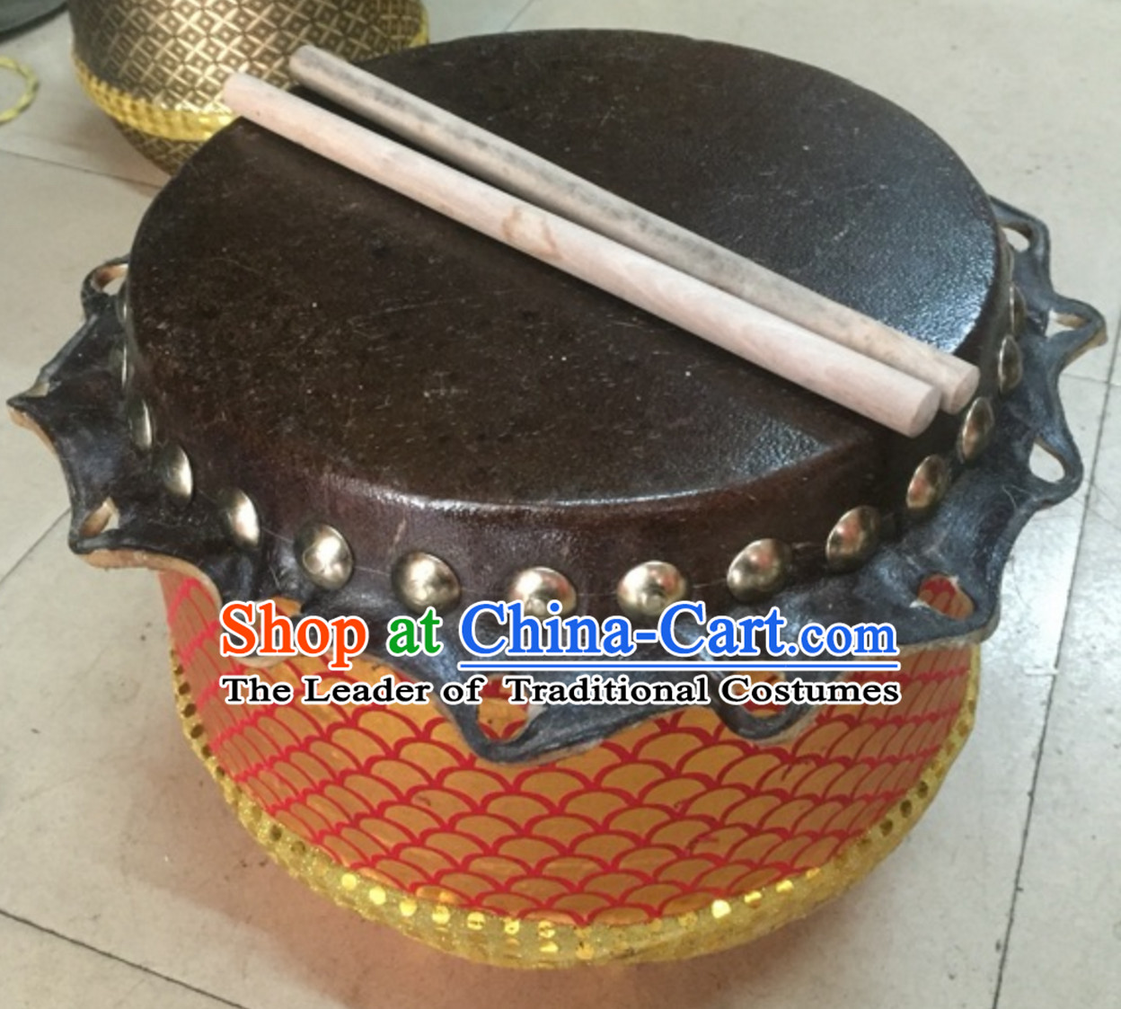 12.9 Inches Lion Dance Drum for Kids Children