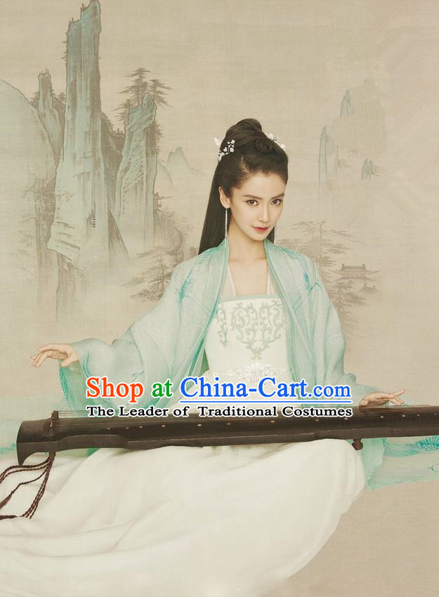 Traditional Ancient Chinese Imperial Princess Costume, Chinese Han Dynasty Princess Dress, Cosplay Chinese Peri Embroidered Hanfu Clothing for Women