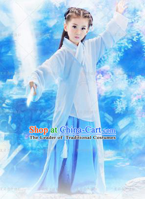 Traditional Ancient Chinese Imperial Princess Costume, Chinese Han Dynasty Children Dress, Cosplay Chinese Imperial Princess Clothing Hanfu for Kids