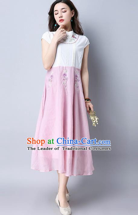 Traditional Ancient Chinese National Costume, Elegant Hanfu Mandarin Qipao Dress, China Tang Suit Chirpaur Upper Outer Garment Elegant Dress Clothing for Women