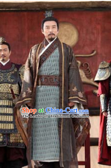 Chinese Ancient Palace Prime Minster Garment Clothes Complete Set for Men