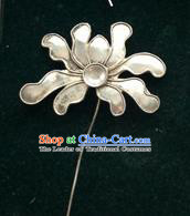 Traditional Chinese Ancient Classical Miao Silver Handmade Hair Accessories Little Hairpin Hair Fascinators for Women