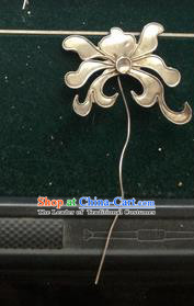 Traditional Chinese Ancient Classical Miao Silver Handmade Hair Accessories Little Hairpin Hair Fascinators for Women