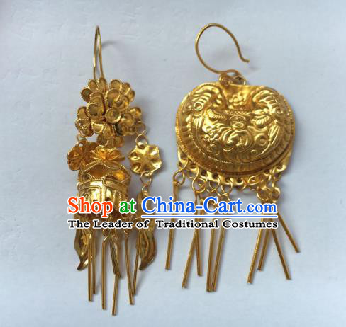 Traditional Chinese Ancient Classical Handmade Earrings Jewelry Accessories Hanfu Classical Eardrop for Women