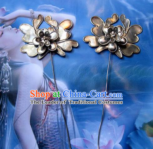 Traditional Handmade Chinese Ancient Classical Hair Accessories Flower Barrettes Hair Sticks, Hair Fascinators Hairpins for Women