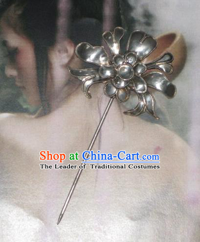 Traditional Handmade Chinese Ancient Classical Hair Accessories Barrettes Hairpin, Step Shake Hair Sticks, Hair Claws Hairpins for Women