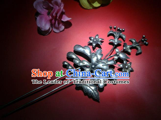 Traditional Handmade Chinese Ancient Classical Hair Accessories Barrettes Step Shake Hair Sticks, Hair Fascinators Hairpins for Women