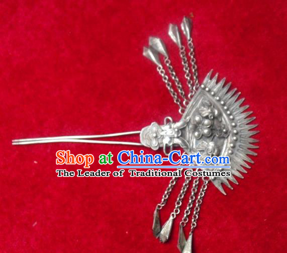 Traditional Handmade Chinese Ancient Classical Hair Accessories Barrettes Hairpin, Step Shake Headwear, Hair Claw Hairpins for Women