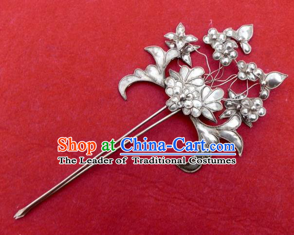 Traditional Handmade Chinese Ancient Classical Hair Accessories Headwear Barrettes Hanfu Hairpins, Imperial Step Shake Hair Sticks Hair Jewellery for Women