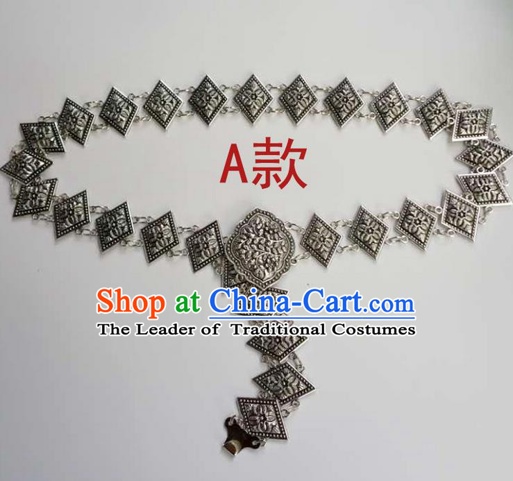 Traditional Thailand Ancient Handmade Waist Accessories, Traditional Thai China Dai Nationality Belts Pendant for Women