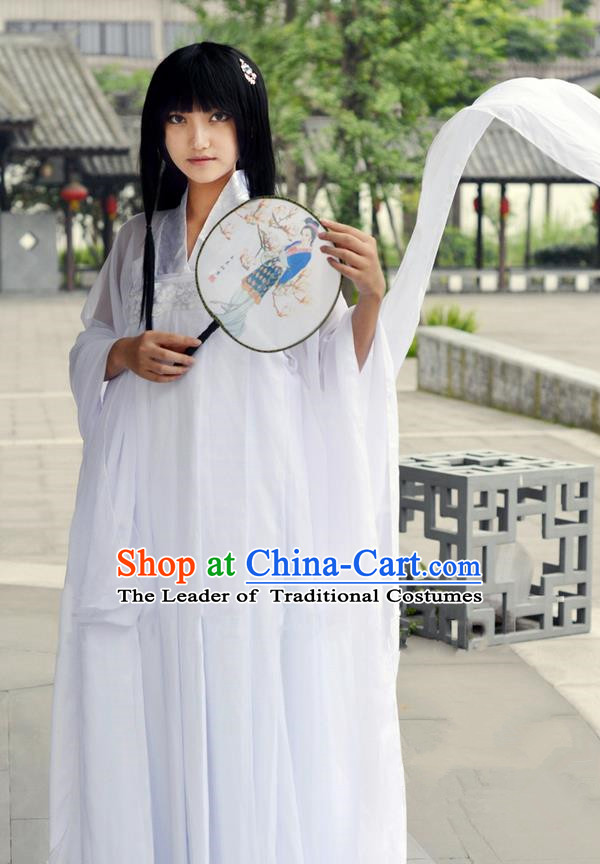 Traditional Chinese Han Dynasty Peri Costume, Chinese Ancient Hanfu Imperial Princess Dress Clothing for Women