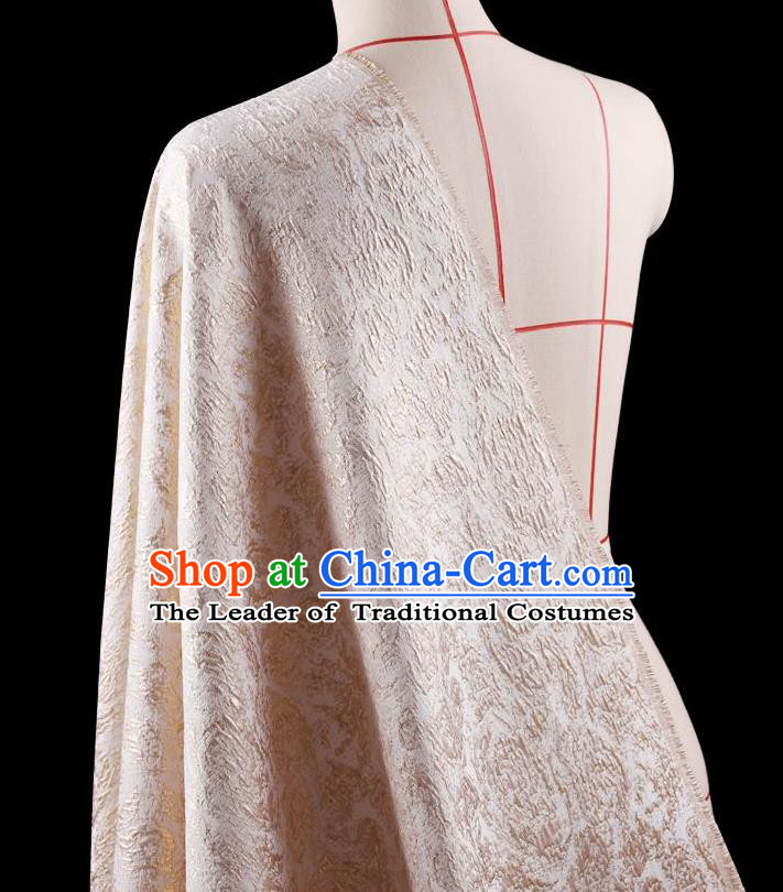 Traditional Asian Chinese Handmade Embroidery Flowers Coat Silk Tapestry Pink Fabric Drapery, Top Grade Nanjing Brocade Ancient Costume Cheongsam Cloth Material