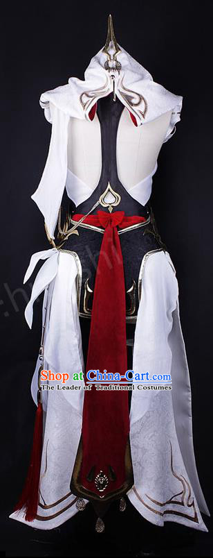 Asian Chinese Traditional Cospaly Costume Customization Zoroastrianism Apsaras Costume Complete Set, China Elegant Hanfu Swordswoman Dress Clothing for Women