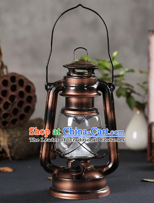 Asian Chinese Photography Film Props Traditional China Ancient Kerosene Lamp Barn Lantern