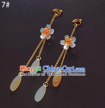 Top Grade Handmade Chinese Classical Jewelry Accessories Xiuhe Suit Wedding Beads Tassel Earrings Bride Hanfu Eardrop for Women