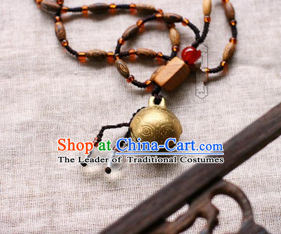 Chinese Handmade Classical Accessories Hanfu Bells Necklace for Women