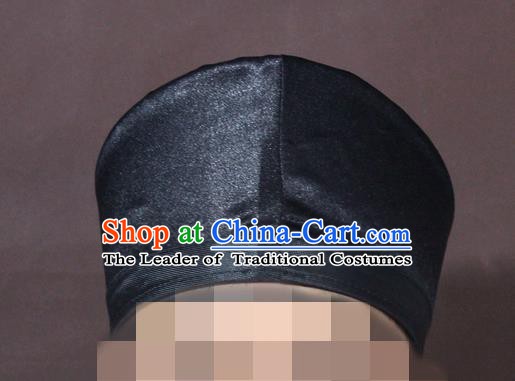 Traditional Chinese Beijing Opera Taoist Black Hats Headband for Men