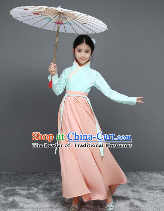 Traditional Chinese Ming Dynasty Children Costume, China Ancient Scholar Clothing for Kids