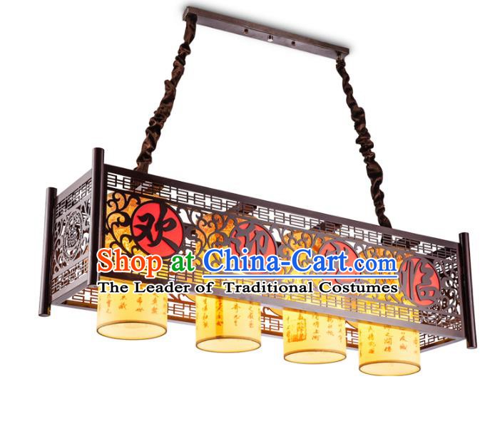 Traditional Chinese Handmade Wood Lantern Palace Lantern China Ceiling Palace Lamp