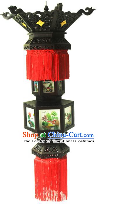 Traditional Chinese Handmade Lantern Classical Dragons Palace Lantern China Ceiling Palace Lamp