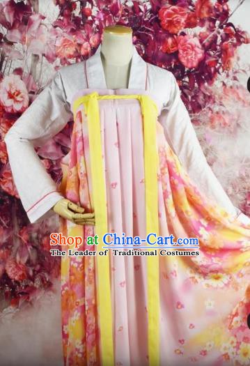 Traditional Chinese Ancient Princess Costume Tang Dynasty Palace Lady Dress Clothing for Women