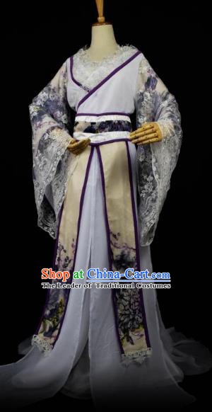 Traditional Chinese Ancient Princess Hanfu Costume Han Dynasty Nobility Lady Dress Clothing for Women