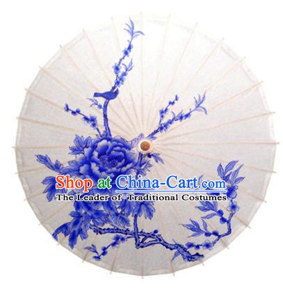 China Traditional Dance Handmade Umbrella Painting Peony Oil-paper Umbrella Stage Performance Props Umbrellas