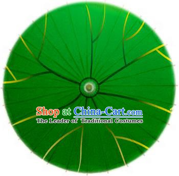 China Traditional Dance Handmade Umbrella Lotus Leaf Oil-paper Umbrella Stage Performance Props Umbrellas