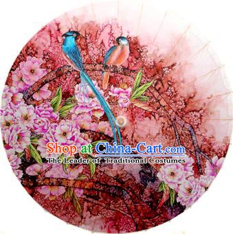 Handmade China Traditional Dance Painting Magpie Umbrella Oil-paper Umbrella Stage Performance Props Umbrellas