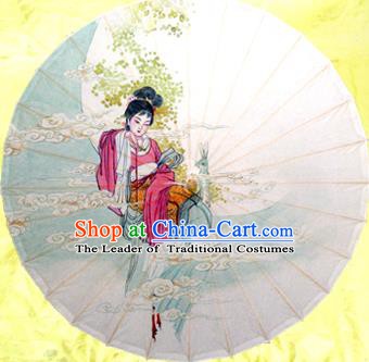 Handmade China Traditional Dance Wedding Umbrella Classical Painting Beauty Oil-paper Umbrella Stage Performance Props Umbrellas