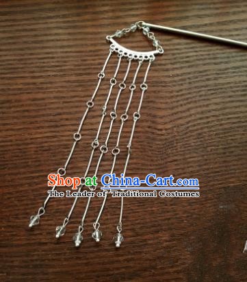 Traditional Handmade Chinese Ancient Classical Hair Accessories Tassel Step Shake Hairpins for Women
