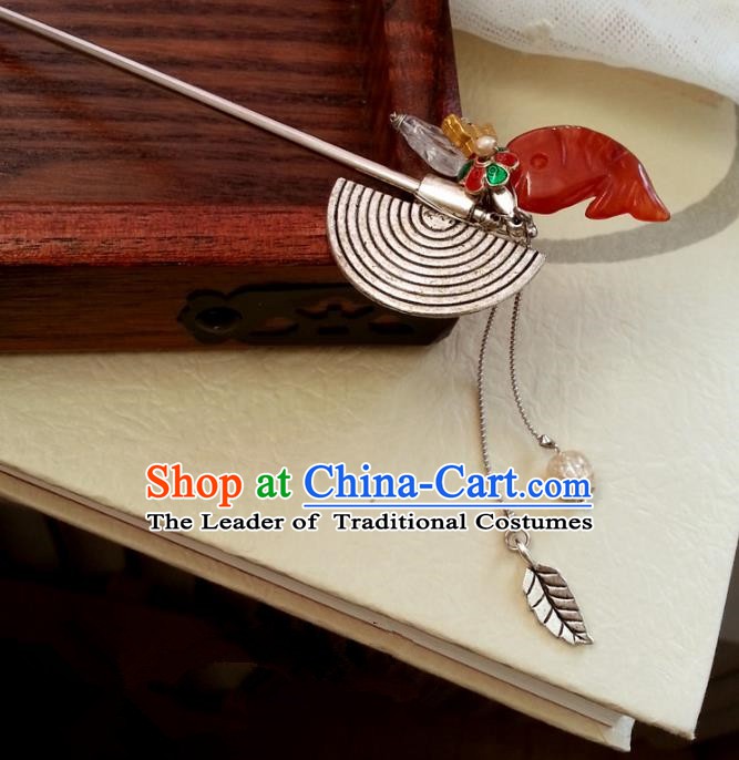 Traditional Handmade Chinese Ancient Classical Hair Accessories Tassel Hairpins for Women