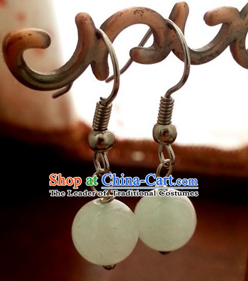 Traditional Chinese Handmade Classical Eardrop Ancient Palace Queen Hanfu Earrings for Women