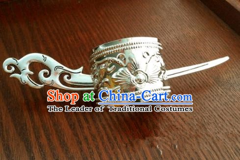 Handmade Traditional Chinese Classical Hair Accessories Ancient Hanfu Hairdo Crown Hairpins Hair Fascinators for Women